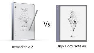 Remarkable 2 vs Onyx Boox Note Air