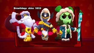 BRAWLIDAYS SKINS 2023! | Фон «Бравлидейс 2023» | Background «Brawlidays 2023»