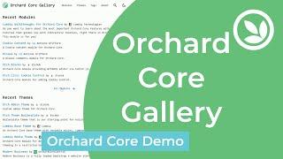 Orchard Core Gallery - Orchard Core Demo