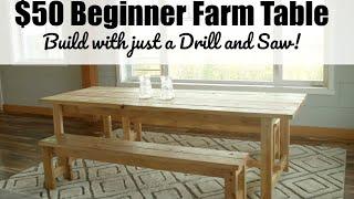 Beginner Farm Table Project Plans