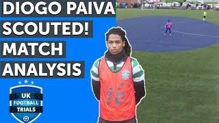 Diogo Paiva | Trial Match Performance & Analysis | UK Football Trials Scouted Player