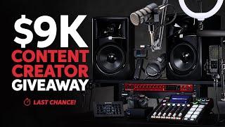 Last Chance! Ultimate Content Creator Studio  — $9K Giveaway