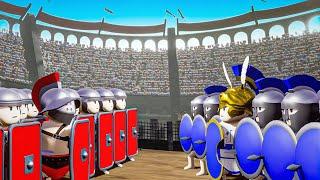 Roman Gladiator Arena BATTLE in NEW Colosseum Map - ShieldWall Update