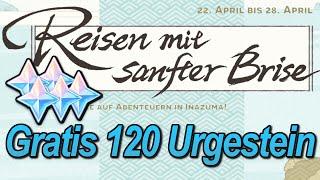 Genshin Impact - Webaktion: Reisen mit sanfter Brise (Albedo und Klee) Gratis 120 Urgestein!