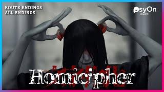 Homicipher | Final Part | Route Ends + All Endings | Gameplay No Commentary