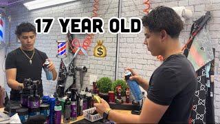 Day in the life of a 17 year old barber