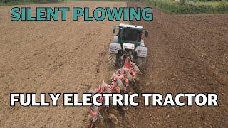 Exclusive: Silent plowing with a 160 hp fully electric tractor