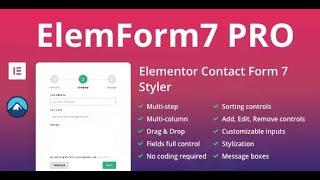 ElemForm7 PRO - Advanced Elementor Widget for Contact Form 7 By themesuccess