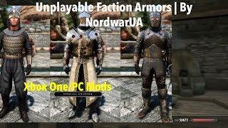 Unplayable Faction Armors | By NordwarUA Skyrim SE Xbox One/PC Mods