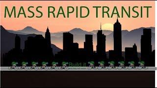 Sustainable mass rapid transit: bus, bike, light rail transport networks