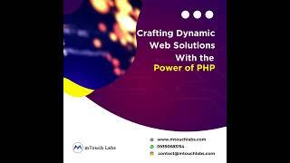 PHP Web Development Solutions || Custom PHP Web Development Company | PHP Development || mTouch Labs