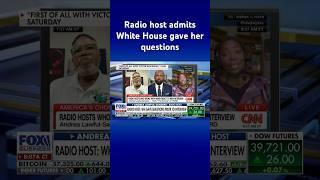 Progressive radio host says White House provided questions prior to Biden interview #shorts