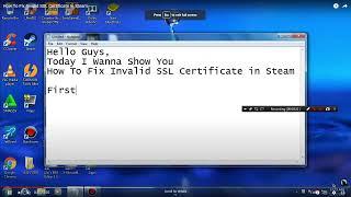 Tutorial Cara Memperbaiki Invalid SSL Certificate / Steam dan Gamenya di Blokir