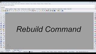 How to use rebuild command || Rhino-5 Rebuild Command