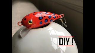 Making a wobbler - Red Exotic Crankbait - Full DIY