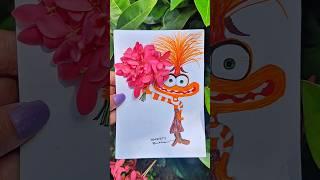 Anxiety is here!  #satisfying #artwork #zhenhina #shorts #popular #flowers #makemerich #art