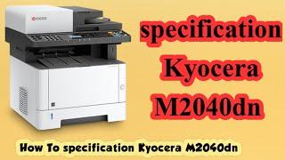 kyocera ecosys m2040dn specification || kyocera 2040 specification