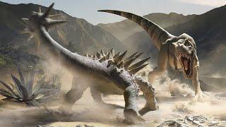 BATTLES OF DINOSAURS. PREDATORS AGAINST HERBIVES