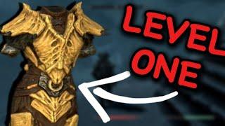 Skyrim - How To Get Dragon Bone Armor at level 1 (Anniversary)