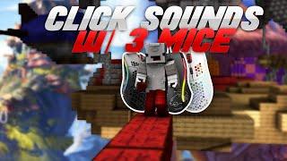 [Handcam] Godbridge Keyboard and Mouse Sound | Drag Click PVP with 3 Mice