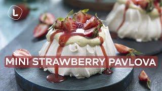 Mini Strawberry Pavlova | Food Channel L Recipes