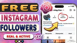 How to Get FREE Instagram Followers ️ Grow on Instagram 2025 (Easy & Fast)