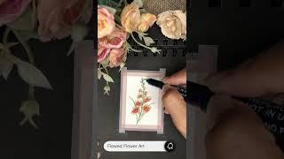 Watercolor Art 'Birth Flower Season' August with Gladiolus