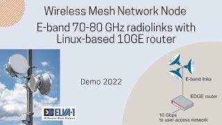 70-80 GHz 10 Gbps mesh network node | ELVA-1