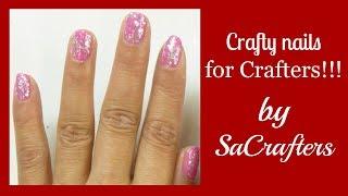 Crafty nails!! How I painted my nails easy!!!!