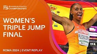 Women's triple jump final replay | Roma 2024