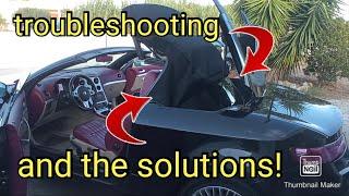 Alfa Romeo Spider 939 electric top repair. Common problems and solutions