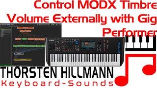 Control Yamaha Montage/MODX Timbre Volume Externally with Gig Performer or Any MIDI Controller