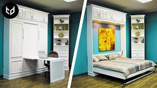 INCREDIBLE Space Saving Furniture - Murphy Bed Ideas  5