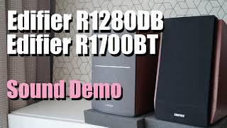Edifier R1280DB vs Edifier R1700BT  ||  Sound Demo w/ Bass Test