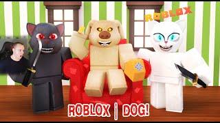 Roblox   Dog!  Прохождение игры Роблокс Убеги от БЕНА 