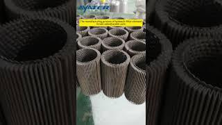 The manufacturing process of hydraulic filter element