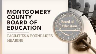 Board of Education - Facilities and Boundaries Hearing #2 - 11/6/24