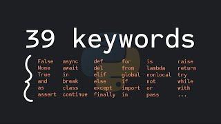 All 39 Python Keywords Explained