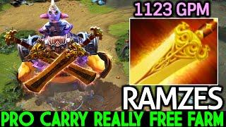 RAMZES [Alchemist] When Pro Carry Really Free Farming 1100 GPM Dota 2