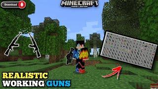 How to download Gun mod in Minecraft PE || How to get GUNS in Minecraft PE || 100% working