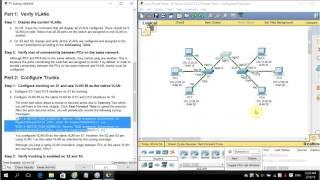 [CCNA S2]  3.2.2.4 Packet Tracer - Configuring Trunks