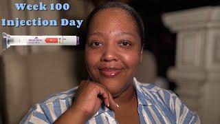 WEEK 100 | INJECTION DAY | 15 MG MOUNJARO TIRZEPATIDE JOURNEY | STOMACH | LIFE OF VIVI #mounjaro