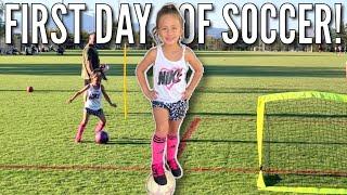 Stella Tries Soccer for the First Time! | Going to Her 1st Soccer Practice