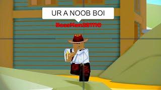 Roblox SHOOT OUT They Think Im A Noob But Im Actually PRO Player