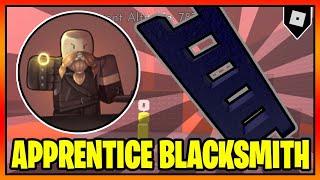 How to get the "APPRENTICE BLACKSMITH" BADGE + OBSIDIAN LADDER in STEEP STEPS || Roblox