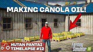 WE LEASE THE OIL MILL & HARVEST RICE!! Hutan Pantai FS25 Timelapse Farming Simulator 25 Ep 12