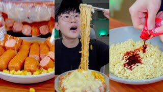 How to make Corn Cheese Spicy Sausage Ramen