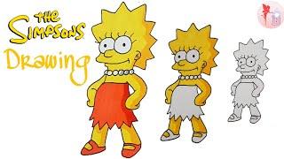 Lisa Simpson Drawing | The Simpsons #Shorts #thesimpsons #lisasimpson