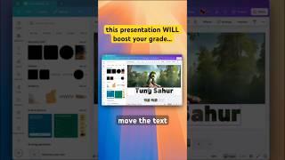 easy canva presentation idea  #graphicdesign #viral #fyp #presentation #students #canva