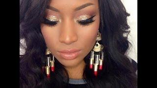 NEW YEAR'S EVE  MAKEUP TUTORIAL  (GLITTER)